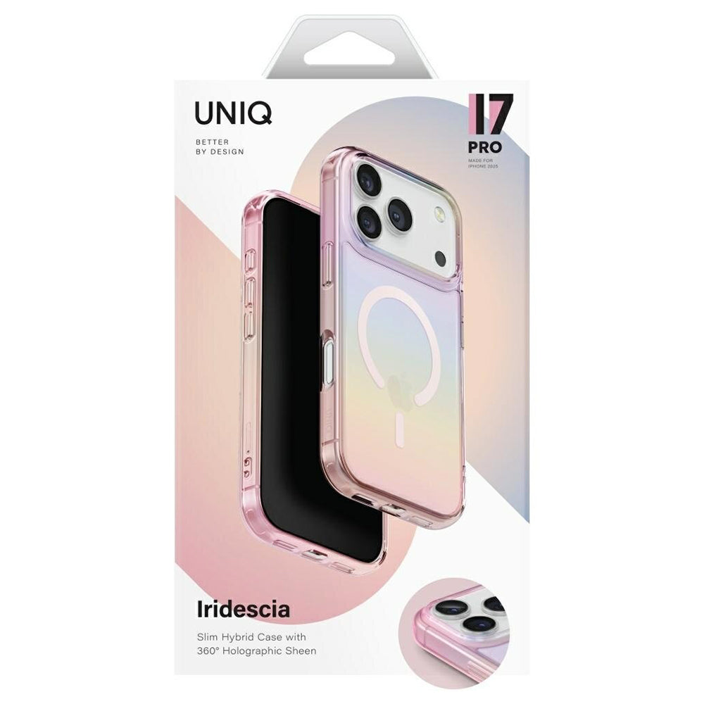 Futrola MagSafe za Apple iPhone 17 Pro, UNIQ, Iridescia MagClick, Pastelno Plava