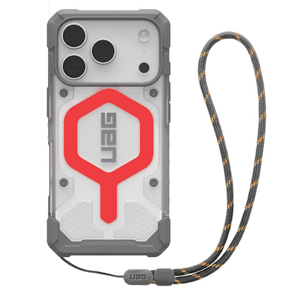 Futrola MagSafe za Apple iPhone 17 Pro, Urban Armor Gear, Pathfinder Clear with Lanyard, Ružičasta