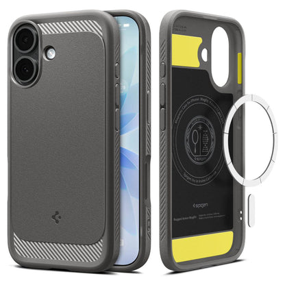 Futrola MagSafe za Apple iPhone 17, Spigen, Rugged Armor, Siva