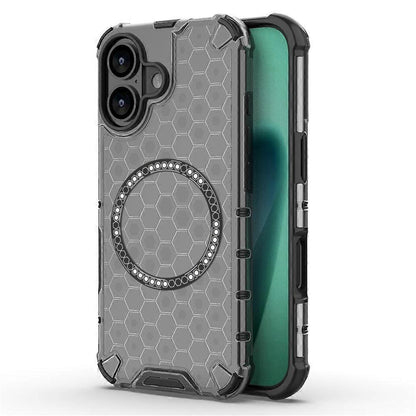 Husa MagSafe za Apple iPhone 17, Techsuit, HoneyComb Shield, Crna
