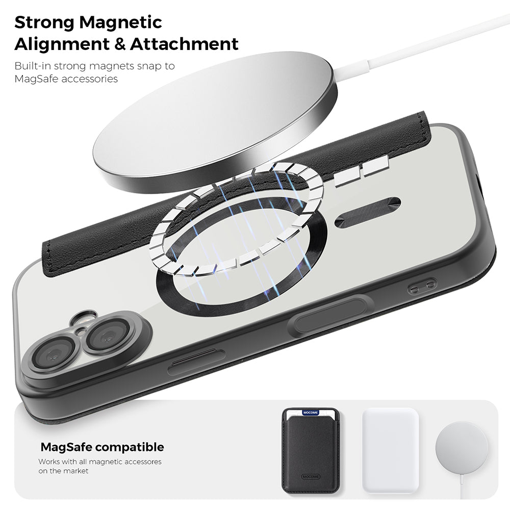 MagSafe futrola za Apple iPhone 17, Techsuit, SmartMag Book, Roza