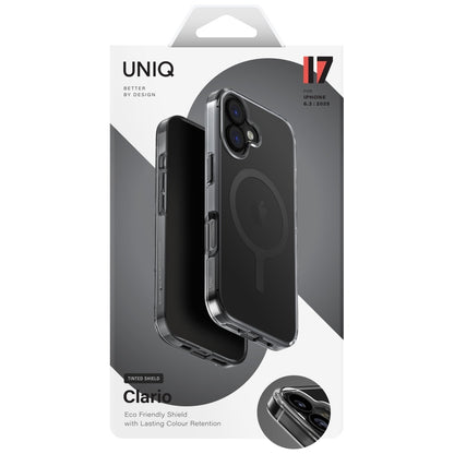 MagSafe futrola za Apple iPhone 17, UNIQ, Clario MagClick, Siva