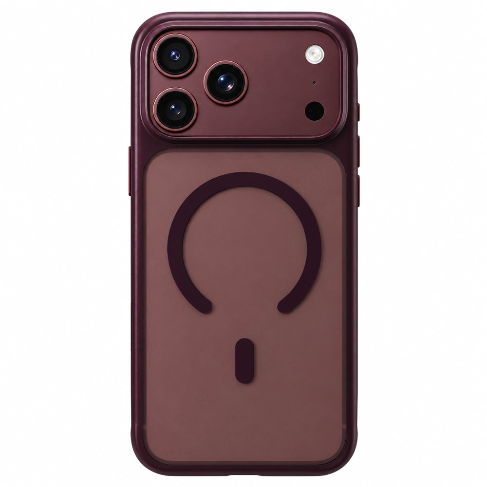 MagSafe maska za Apple iPhone 18 Pro / 17 Pro, Blueo, APE Anti-Drop, bordo boje