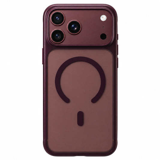 MagSafe maska za Apple iPhone 18 Pro / 17 Pro, Blueo, APE Anti-Drop, bordo boje