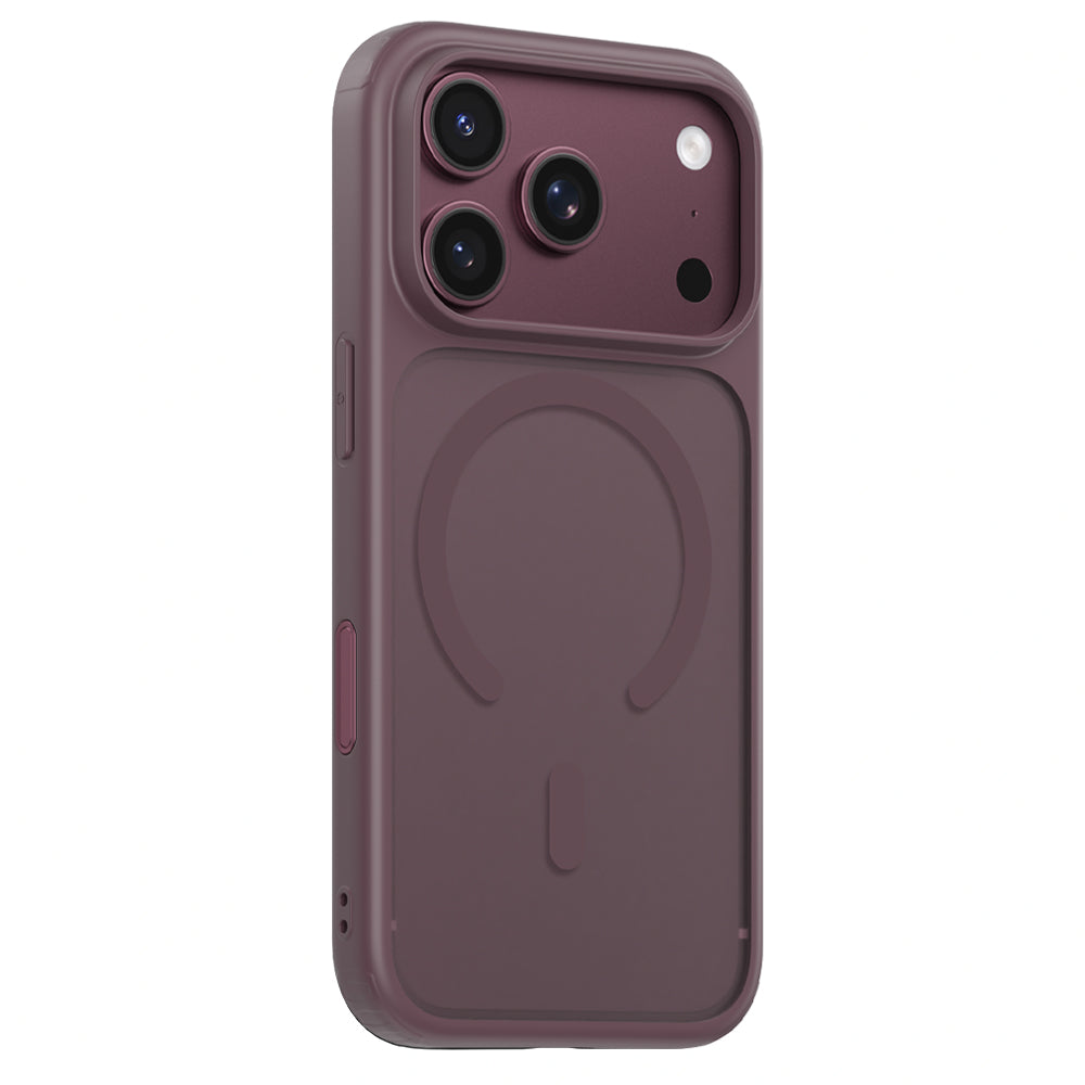 MagSafe maska za Apple iPhone 18 Pro / 17 Pro, Blueo, APE Anti-Drop, bordo boje