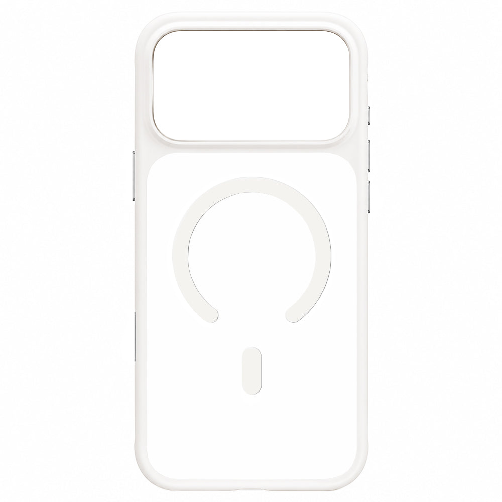 Blueo MagSafe maska za Apple iPhone 18 Pro / 17 Pro, ugodna za kožu, otporna na padove, satenski bijela