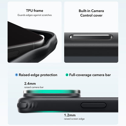 MagSafe futrola za Apple iPhone 18 Pro / 17 Pro, ESR, Classic Hybrid Kickstand, Crna Satinirana
