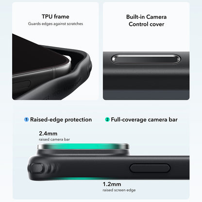 MagSafe futrola za Apple iPhone 18 Pro / 17 Pro, ESR, Classic Hybrid Kickstand, Crna Prozirna