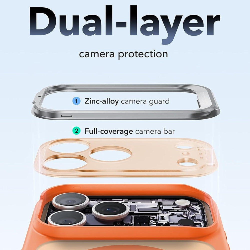 MagSafe futrola za Apple iPhone 18 Pro / 17 Pro, ESR, Classic Hybrid Kickstand, Narančasta Satinirana