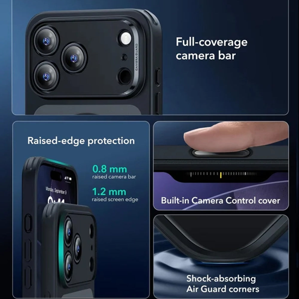 MagSafe futrola za Apple iPhone 18 Pro / 17 Pro, ESR, Classic Hybrid, Crna Satinirana