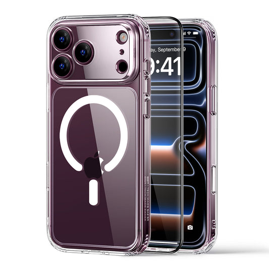 MagSafe futrola za Apple iPhone 18 Pro / 17 Pro, ESR, Classic Hybrid sa zaštitnikom ekrana, Prozirna