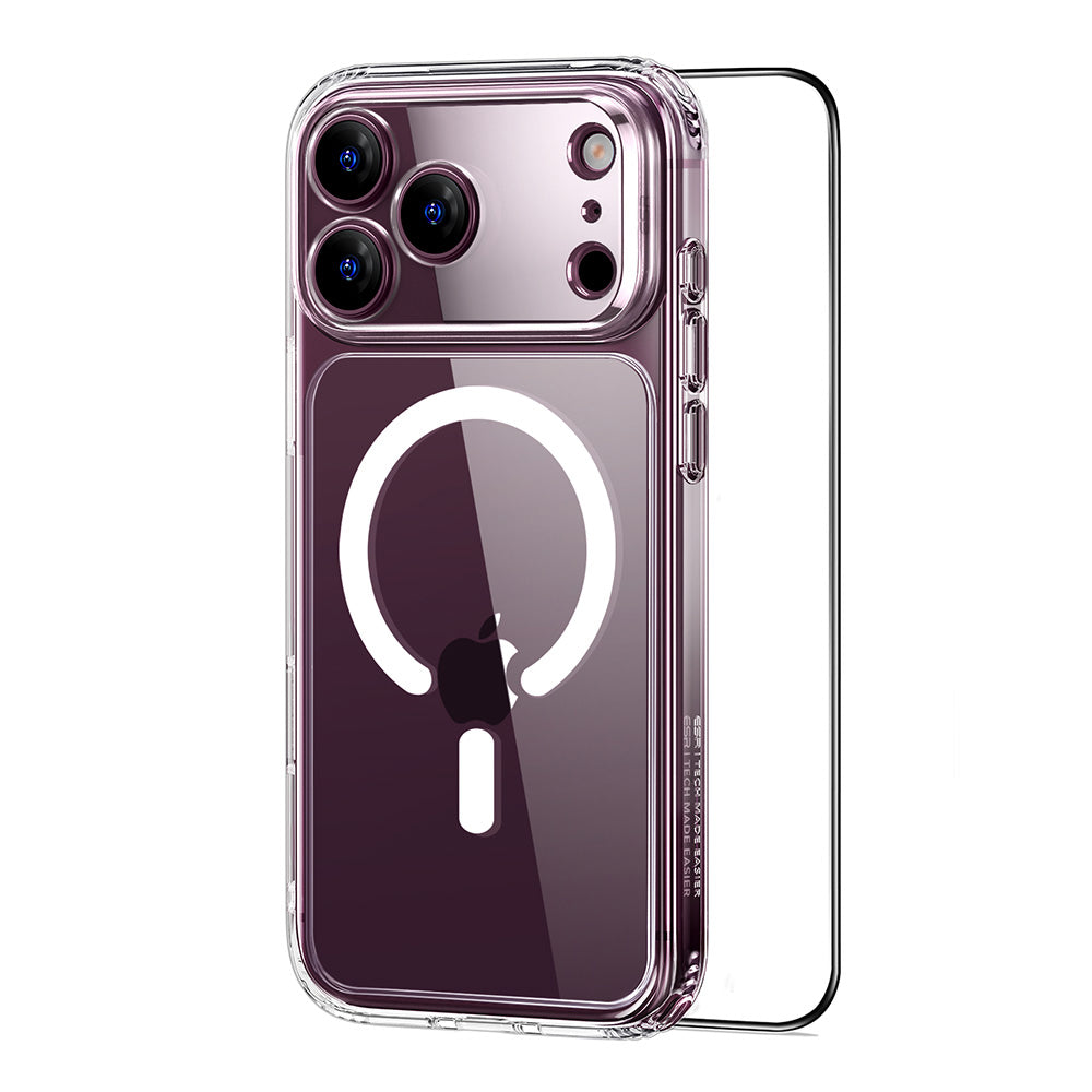 MagSafe futrola za Apple iPhone 18 Pro / 17 Pro, ESR, Classic Hybrid sa zaštitnikom ekrana, Prozirna