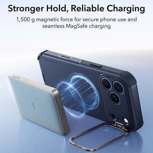 MagSafe futrola za Apple iPhone 18 Pro / 17 Pro, ESR, Cyber Armor Kickstand, Plava