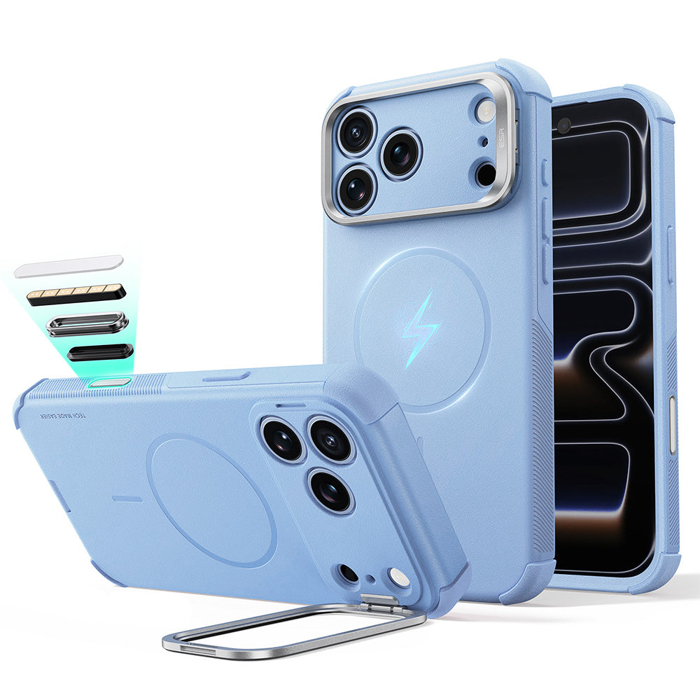 MagSafe futrola za Apple iPhone 18 Pro / 17 Pro, ESR, Cyber Armor Kickstand, Plava