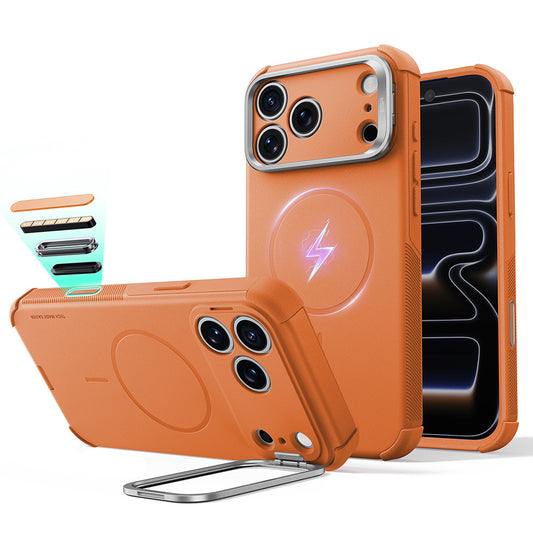 MagSafe futrola za Apple iPhone 18 Pro / 17 Pro, ESR, Cyber Armor Kickstand, Narančasta