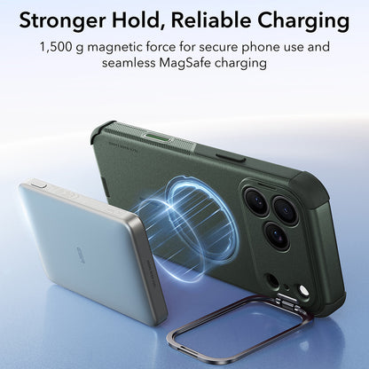 MagSafe futrola za Apple iPhone 18 Pro / 17 Pro, ESR, Cyber Armor Kickstand, Zelena