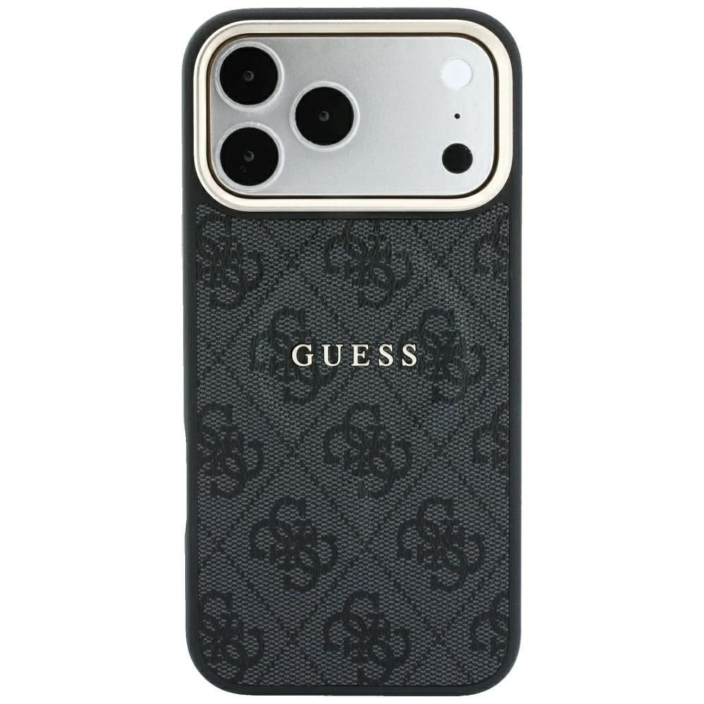 MagSafe maska za Apple iPhone 18 Pro / 17 Pro, Guess, 4G Embossed Classic, Crna
