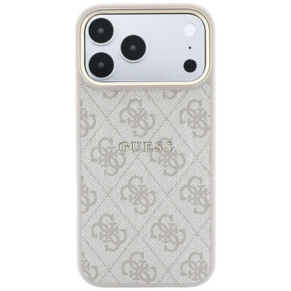 MagSafe maska za Apple iPhone 18 Pro / 17 Pro, Guess, 4G Embossed Classic, Roza