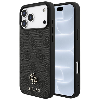 MagSafe maska za Apple iPhone 18 Pro / 17 Pro, Guess, 4G Small and Classic Logo, Crna