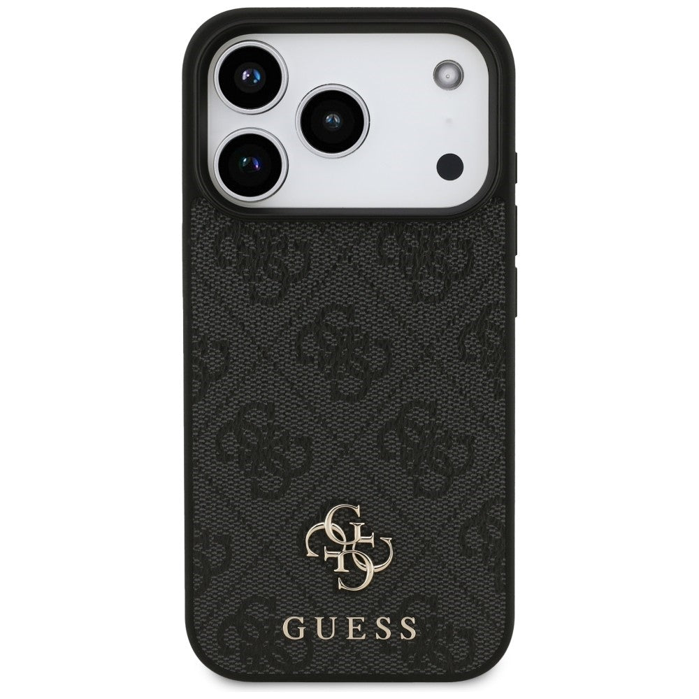 MagSafe maska za Apple iPhone 18 Pro / 17 Pro, Guess, 4G Small and Classic Logo, Crna