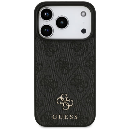 MagSafe maska za Apple iPhone 18 Pro / 17 Pro, Guess, 4G Small and Classic Logo, Crna