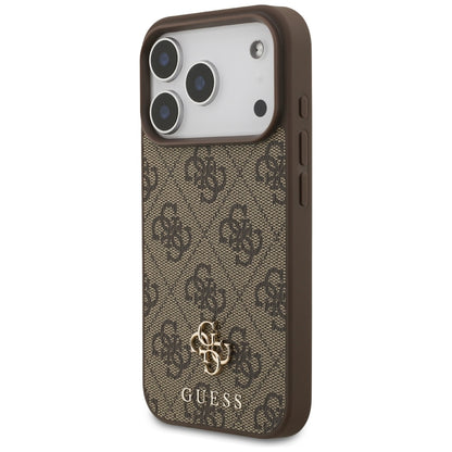 MagSafe maska za Apple iPhone 18 Pro / 17 Pro, Guess, 4G Small and Classic, Smeđa