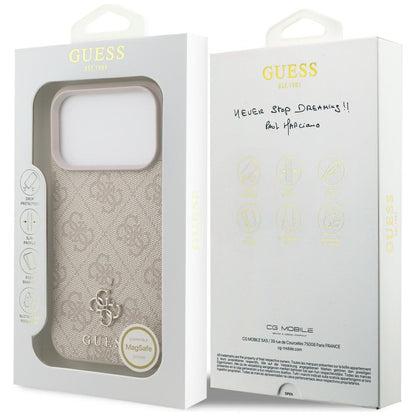 MagSafe futrola za Apple iPhone 18 Pro / 17 Pro, Guess, 4G Small and Classic, Roza