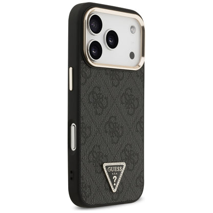 MagSafe maska za Apple iPhone 18 Pro / 17 Pro, Guess, 4G Triangle Logo, Crna