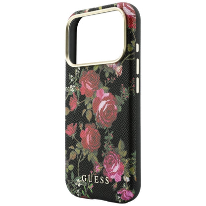 MagSafe maska za Apple iPhone 18 Pro / 17 Pro, Guess, Blossom Roses Print, crna