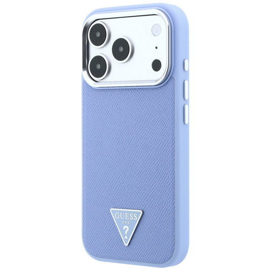MagSafe maskica za Apple iPhone 18 Pro / 17 Pro, Guess, Grained Triangle Logo, Plava