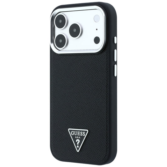 MagSafe maska za Apple iPhone 18 Pro / 17 Pro, Guess, Grained Triangle Logo, Crna