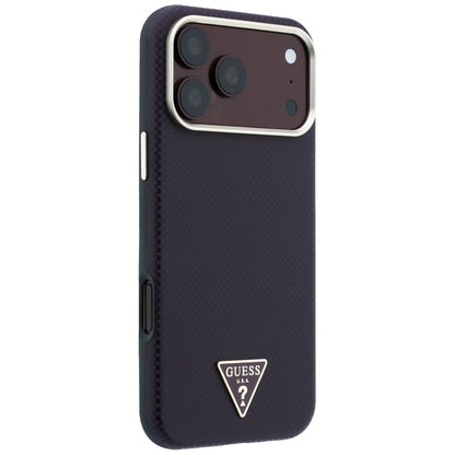 MagSafe maska za Apple iPhone 18 Pro / 17 Pro, Guess, Kevlar Triangle Logo, Bordo