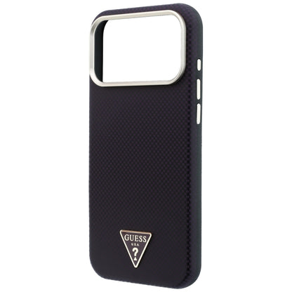 MagSafe maska za Apple iPhone 18 Pro / 17 Pro, Guess, Kevlar Triangle Logo, Bordo