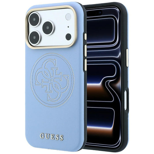 MagSafe maska za Apple iPhone 18 Pro / 17 Pro, Guess, Perforated 4G, Plava
