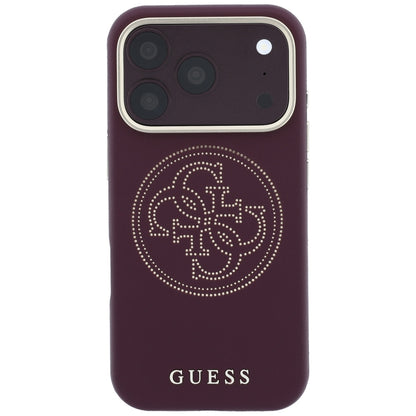 MagSafe futrola za Apple iPhone 18 Pro / 17 Pro, Guess, Perforated 4G, Bordo
