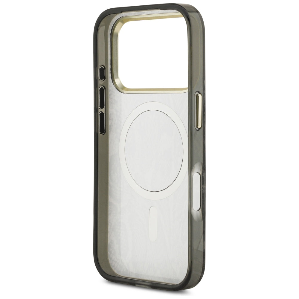 MagSafe maska za Apple iPhone 18 Pro / 17 Pro, Guess, Python Pattern, Crna