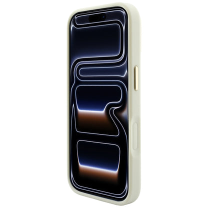 MagSafe maska za Apple iPhone 18 Pro / 17 Pro, Guess, Saffiano Peony Ring, bež