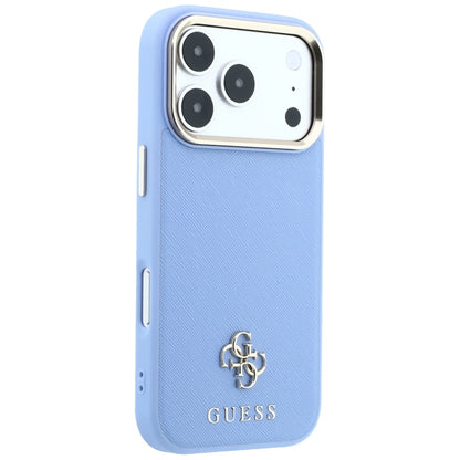 MagSafe futrola za Apple iPhone 18 Pro / 17 Pro, Guess, Saffiano Small 4G Classic, Plava