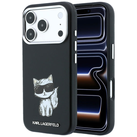 MagSafe maska za Apple iPhone 18 Pro / 17 Pro, Karl Lagerfeld, Choupette Sketch, Crna