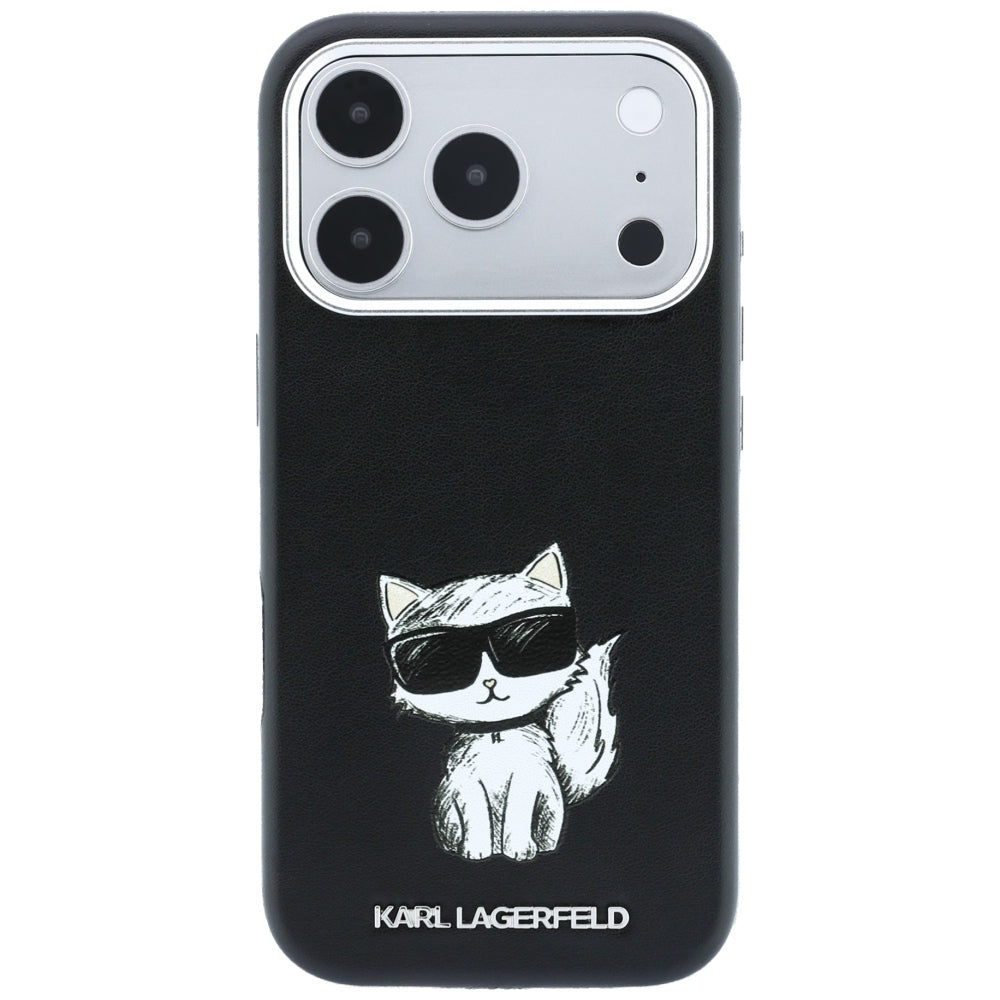 MagSafe maska za Apple iPhone 18 Pro / 17 Pro, Karl Lagerfeld, Choupette Sketch, Crna