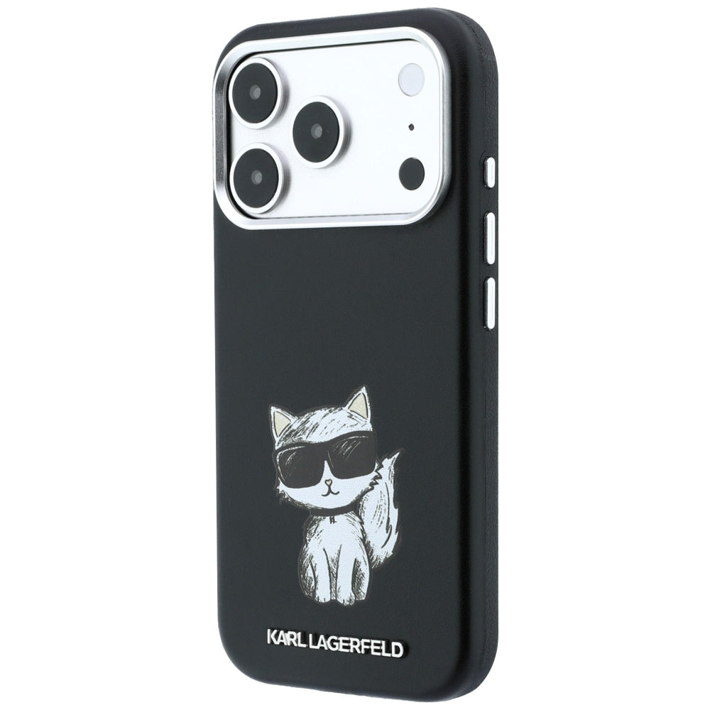 MagSafe maska za Apple iPhone 18 Pro / 17 Pro, Karl Lagerfeld, Choupette Sketch, Crna