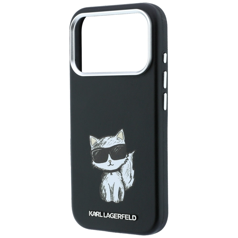 MagSafe maska za Apple iPhone 18 Pro / 17 Pro, Karl Lagerfeld, Choupette Sketch, Crna