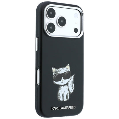 MagSafe maska za Apple iPhone 18 Pro / 17 Pro, Karl Lagerfeld, Choupette Sketch, Crna