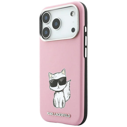 MagSafe maska za Apple iPhone 18 Pro / 17 Pro, Karl Lagerfeld, Choupette Sketch, Roza