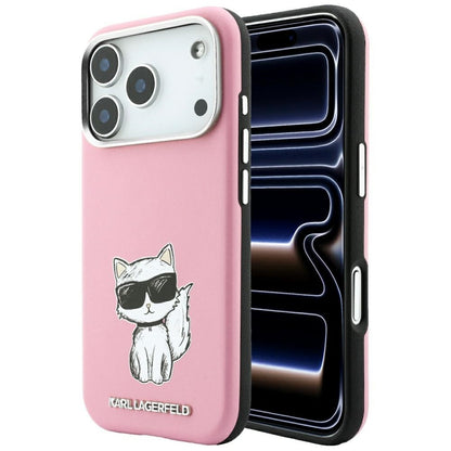 MagSafe maska za Apple iPhone 18 Pro / 17 Pro, Karl Lagerfeld, Choupette Sketch, Roza