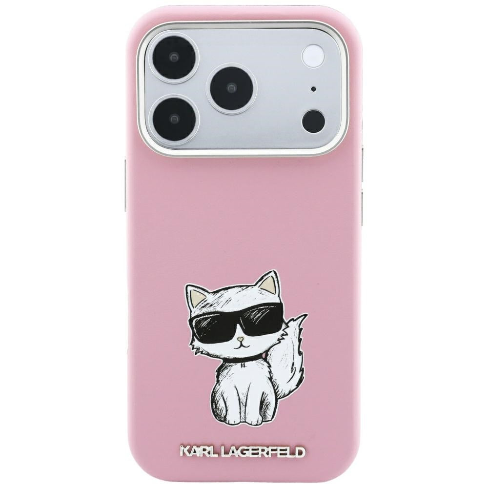MagSafe maska za Apple iPhone 18 Pro / 17 Pro, Karl Lagerfeld, Choupette Sketch, Roza