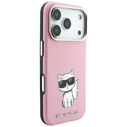 MagSafe maska za Apple iPhone 18 Pro / 17 Pro, Karl Lagerfeld, Choupette Sketch, Roza