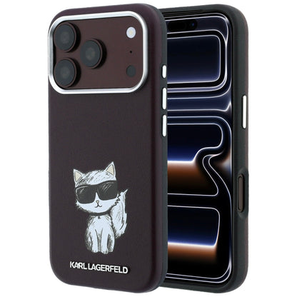 MagSafe maska za Apple iPhone 18 Pro / 17 Pro, Karl Lagerfeld, Choupette Sketch, Bordo