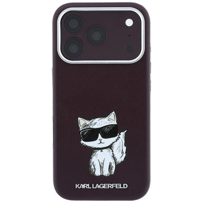MagSafe maska za Apple iPhone 18 Pro / 17 Pro, Karl Lagerfeld, Choupette Sketch, Bordo
