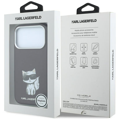 MagSafe maska za Apple iPhone 18 Pro / 17 Pro, Karl Lagerfeld, Choupette Sketch, Bordo